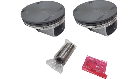 Drag Specialties 0911-0049 Piston Kit (1746cc., 3.937in. Bore) - Standard Bore, 10.0:1 Compression