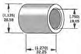 Harddrive 339283 3/4in. Axle Spacers - 1.270in. W - Chrome