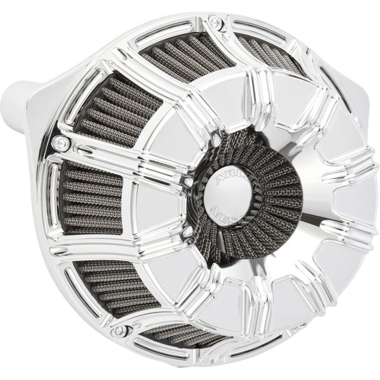 Arlen Ness 600-222 Inverted Series Air Cleaner Kit - 10-Gauge - Chrome