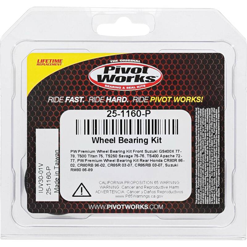 Load image into Gallery viewer, Pivot Works 25-1160-P PIV Wheel Bearing Kit
