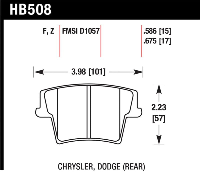 Load image into Gallery viewer, Hawk Performance HB508F.675 HAWK HPS Brake Pad Sets
