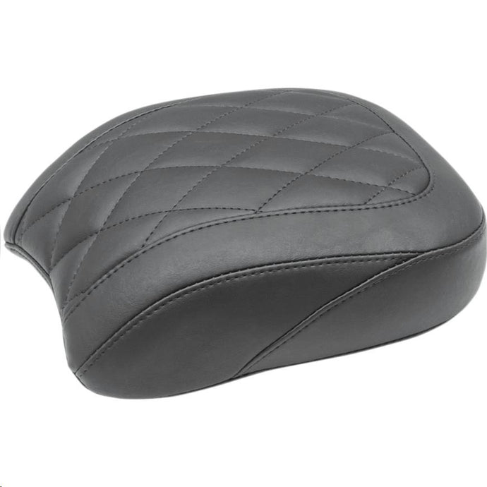Mustang 83045 Wide Tripper Solo Seat - Diamond Stitch - Black