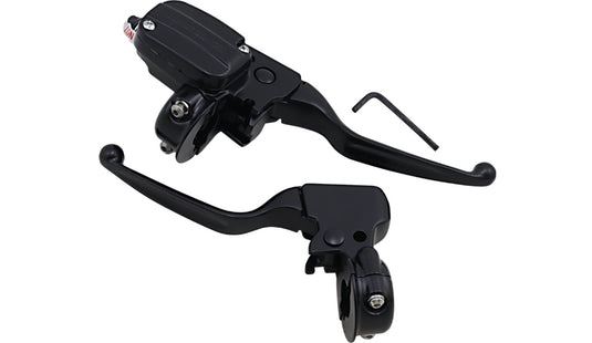 Drag Specialties 0610-2151 Brake/Mechanical Clutch Control Kit - Matte Black