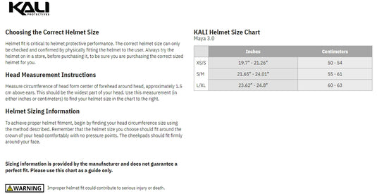 Kali Protectives Maya 3.0 Solid Helmet