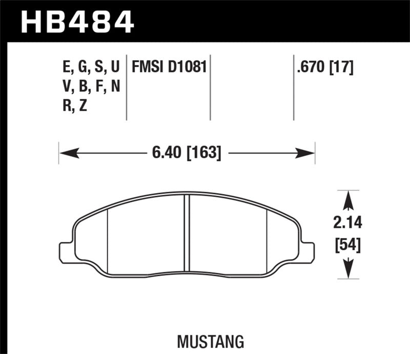 Load image into Gallery viewer, Hawk Performance HB484Z.670 HAWK Ceramic Brake Pad Sets
