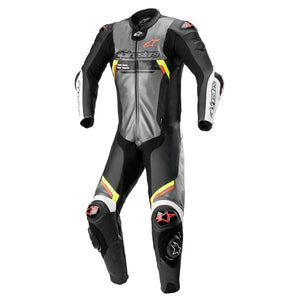 Alpinestars Racing Professional Missile V2 Ignition Leather Suit Metal Gray/Black/Yellow Fluo/Red Fluo Black