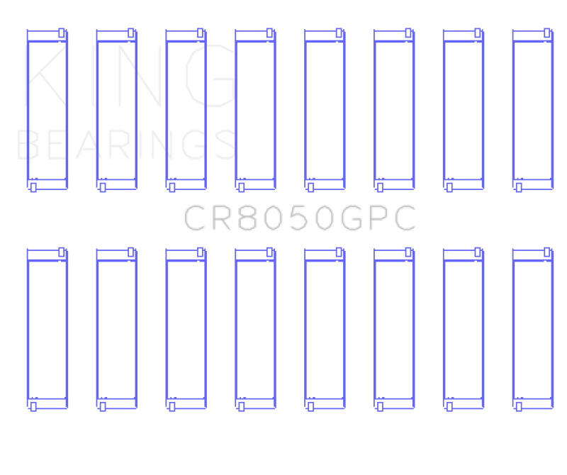 Load image into Gallery viewer, King Engine Bearings CR8050GPCSTDX KING Connecting Rod Bearings
