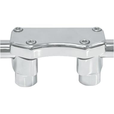 Drag Specialties 0602-0453 Handlebar 1.5in. Riser/Top Clamp Kit - Chrome