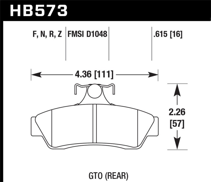 Load image into Gallery viewer, Hawk Performance HB573B.615 HAWK HPS 5.0 Brake Pad Sets
