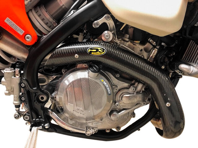 P3 201170 Header Heat Shield - Carbon Fiber