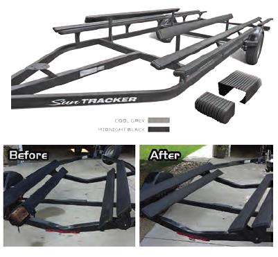 Caliber Products 23056 Bunk Wraps - 2in. x 6in. x 24ft. - Cool Gray