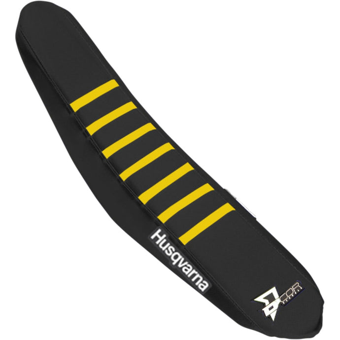Dcor 30-70-101 Seat Cover - Black Sides - Black Top with Yellow Ribs