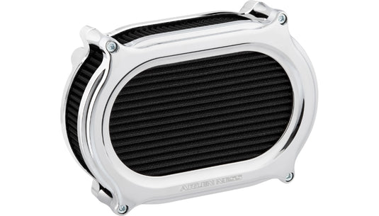 Arlen Ness 600-207 Stage II Oval Air Cleaners - Chrome
