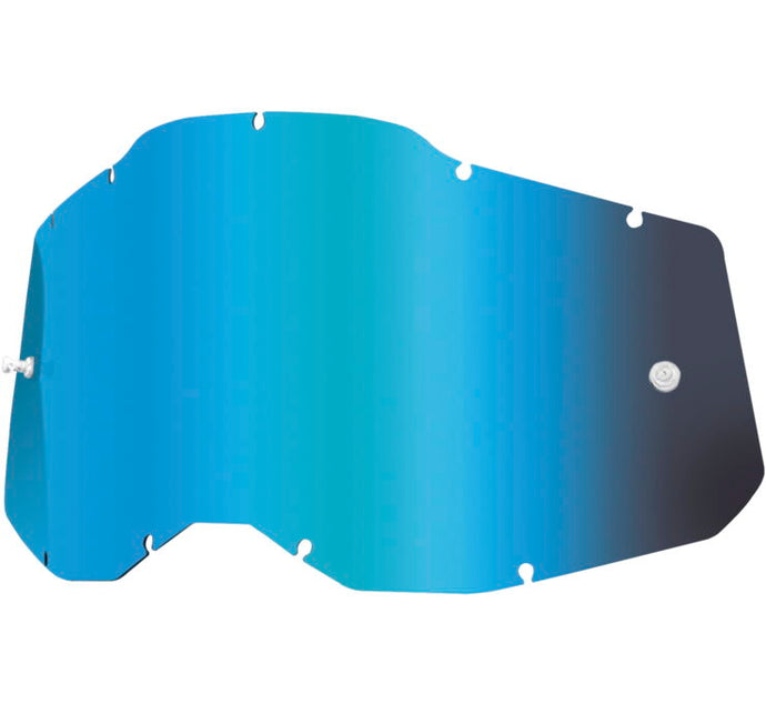 100% Lens for Racecraft 2/Accuri 2/Stratus 2 Goggles - Blue Mirror