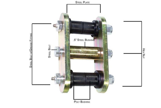 Fishbone Offroad FB27225 FBO Leaf Spring Shackle