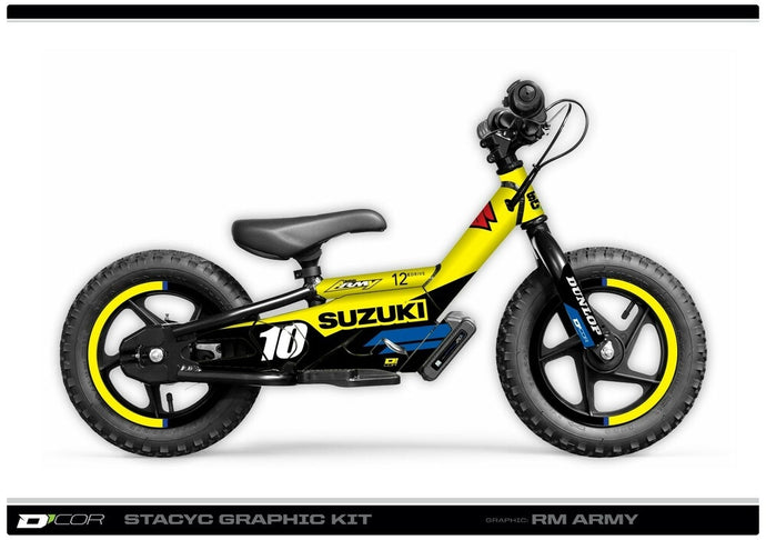 Dcor 10-80-207B Suzuki aRMy Stacyc Graphics Kit for 16in. Brushless