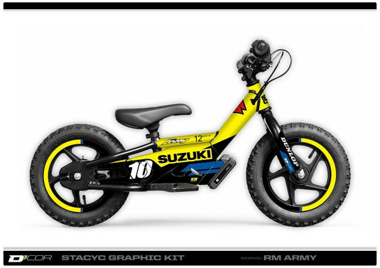 Dcor 10-80-207B Suzuki aRMy Stacyc Graphics Kit for 16in. Brushless