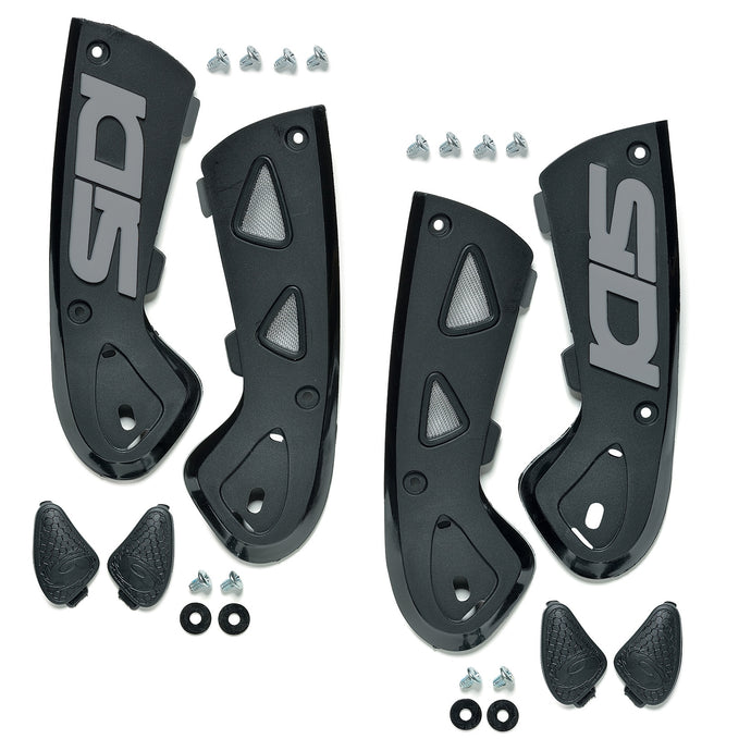 Sidi 81 Vortice and ST Ankle Support Braces - Black/Gray - 39-44