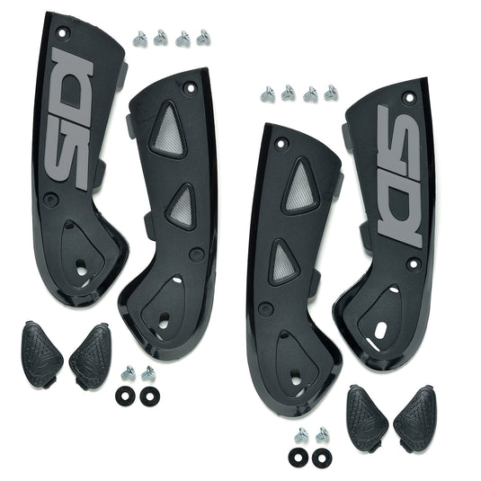 Sidi 81 Vortice and ST Ankle Support Braces - Black/Gray - 45-48