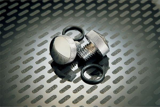 Drag Specialties DS-490046 Chrome Knurled Bolt Kit for Softail Seats