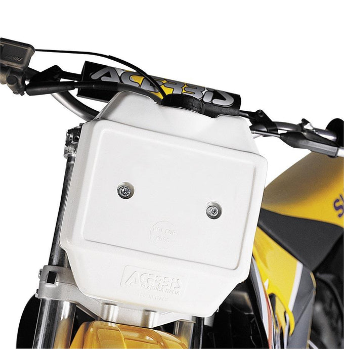 Acerbis 2044040002 Front Auxiliary Fuel Tank - 12in. x 8in. x 6.5in. - White - 1.6 gal.