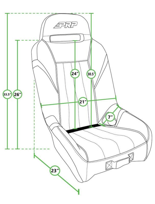 Prp Seats A5701-PORXP-203 PRP Powersport GTSE UTV Seat