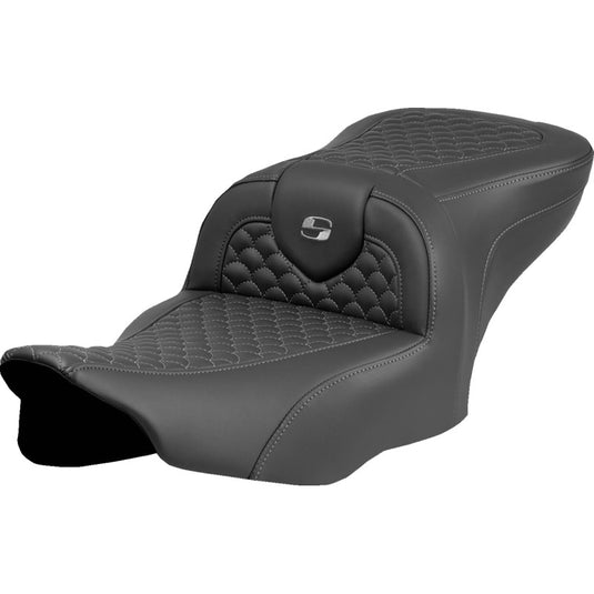 Saddlemen 823-07-20802 Roadsofa DS Seat without Drivers Backrest - Dark Gray Stitching