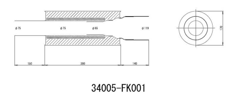 Load image into Gallery viewer, Hks 34005-FK001 HKS Exhaust - Universal Mufflr
