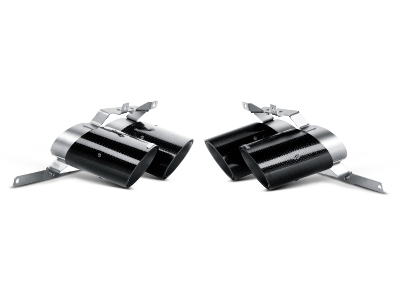 Load image into Gallery viewer, Akrapovic TP-CT/7 AKR Tail Pipe Set - Carbon
