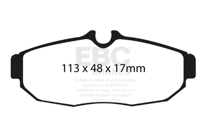Ebc DP41741R EBC Yellowstuff Brake Pad Sets