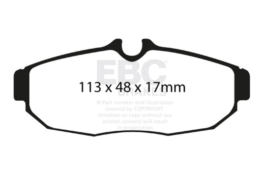 Ebc DP41741R EBC Yellowstuff Brake Pad Sets