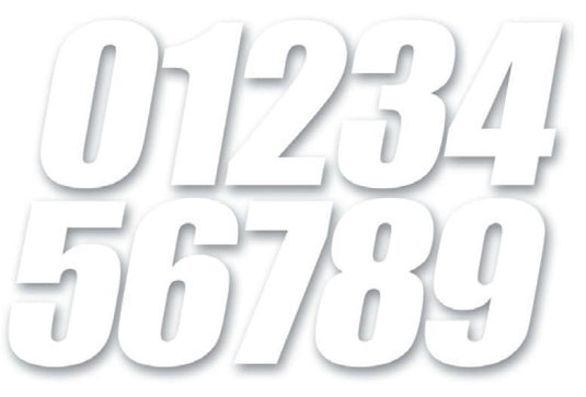 Dcor 45-16-0 Individual Numbers 6in. - No.0 - White