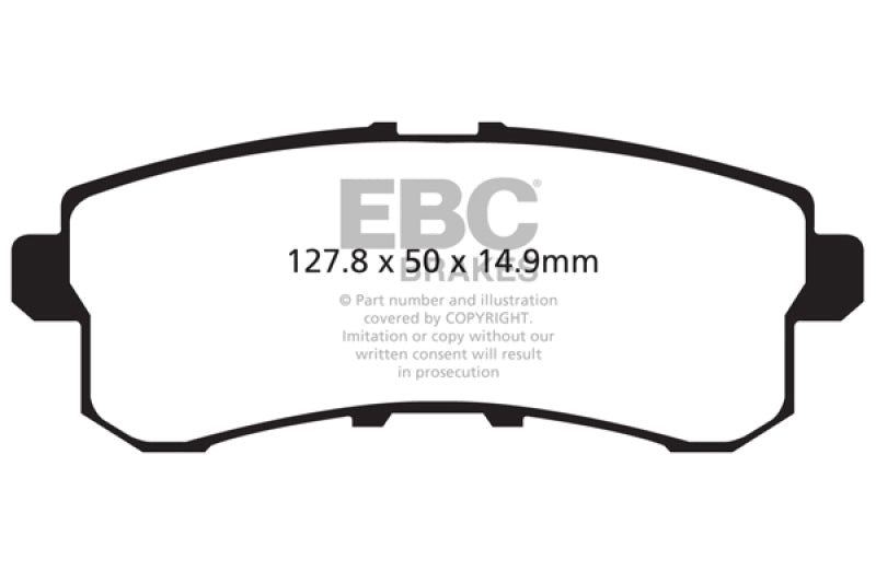 Load image into Gallery viewer, Ebc DP41876R EBC Yellowstuff Brake Pad Sets
