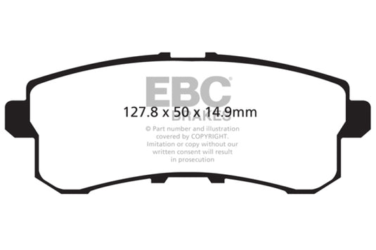Ebc DP41876R EBC Yellowstuff Brake Pad Sets