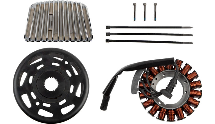 Drag Specialties 2112-1517 Charging Kit - with Chrome Regulator - 48Amp