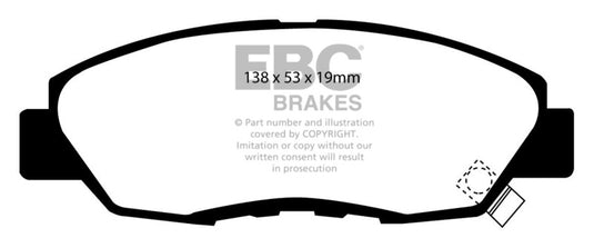Ebc DP3812/2C EBC Redstuff Brake Pad Sets