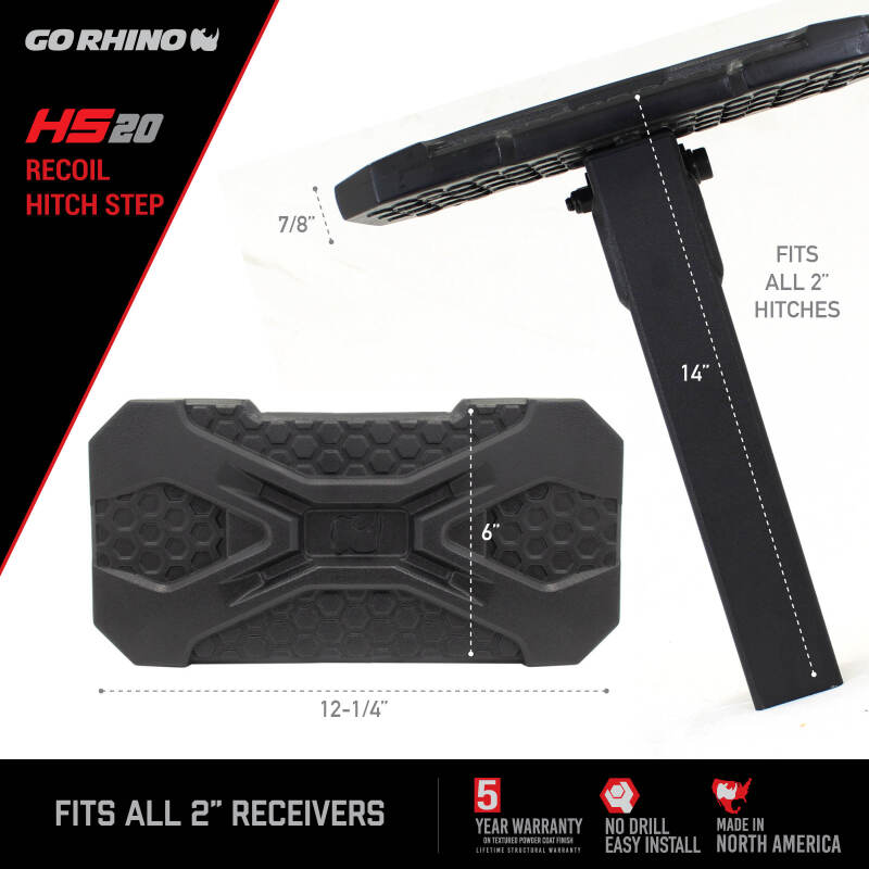 Load image into Gallery viewer, Go Rhino HS2012T GOR Hitch Steps
