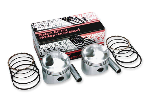 Wiseco K1611 K Piston Kit (74ci., Domed) - .060in. Oversize to 3.497in., 9:1 Compression