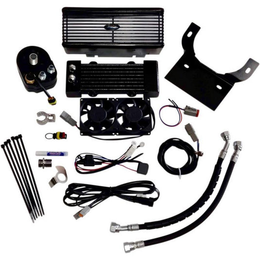 Ultracool RF-2F Below Regulator Mounted Oil Cooler Kit - Flat Black