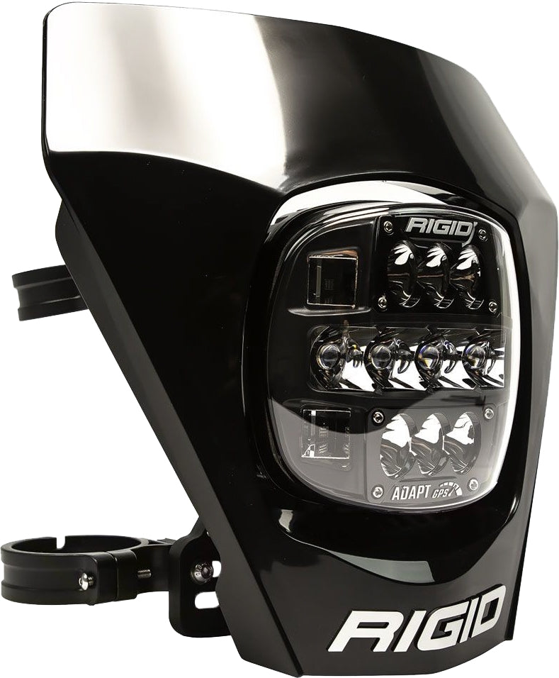 RIGID Industries 300418 Number Plate for Adap-XE Moto LED Lights Kit - Black