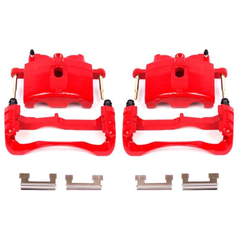 Load image into Gallery viewer, Powerstop S4730 PSB Red Calipers
