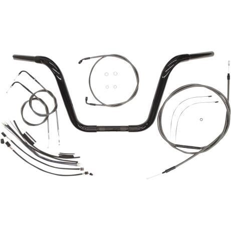 Magnum 48884-214 14in. Bagger Bar Kit for 1 1/4in. Caliber Handlebar Installation Kit - Black