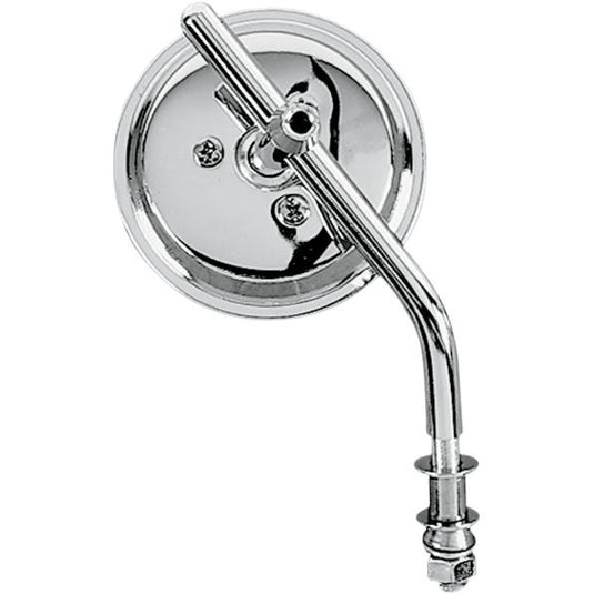 Drag Specialties DS-302051 Custom Smooth Back Round Mirror - 3in.