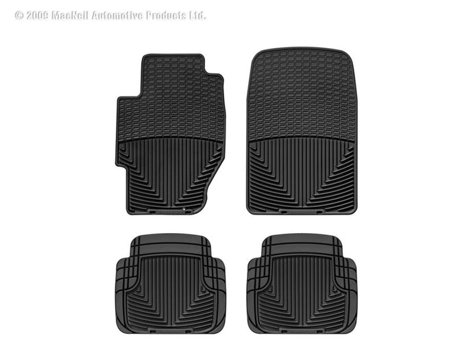 Weathertech W34-W50 WT Rubber Mats - Front - Blk