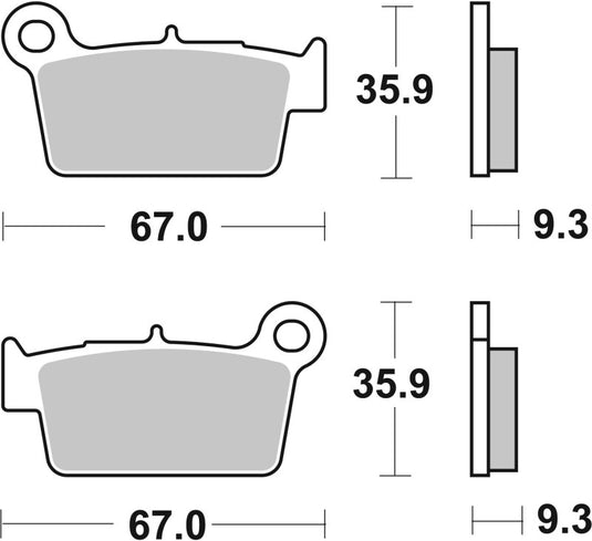 Brembo Powersports 07YA41SD BRE Powersport Pads