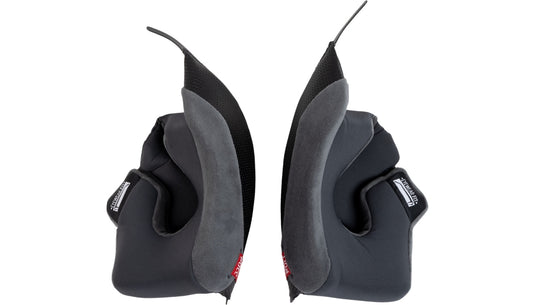 Agv Cheek Pads for K7 Helmet - Gray/Black - 10mm