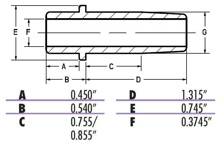 Load image into Gallery viewer, Kibblewhite Precision 20-2050 Bronze Intake Valve Guide - Standard (.6250in.)
