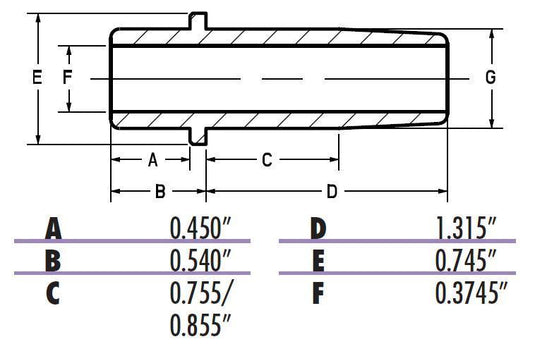 Kibblewhite Precision 20-2050 Bronze Intake Valve Guide - Standard (.6250in.)