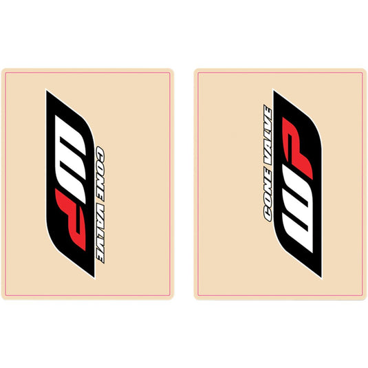 Flu Designs Inc. 01018 Upper Fork WB Decal - Red/Black