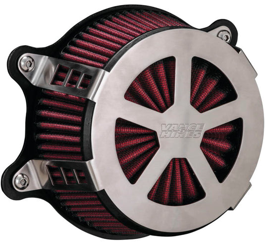 Vance & Hines 71463 VO2 Radiant V Air Intake - Brushed Aluminum
